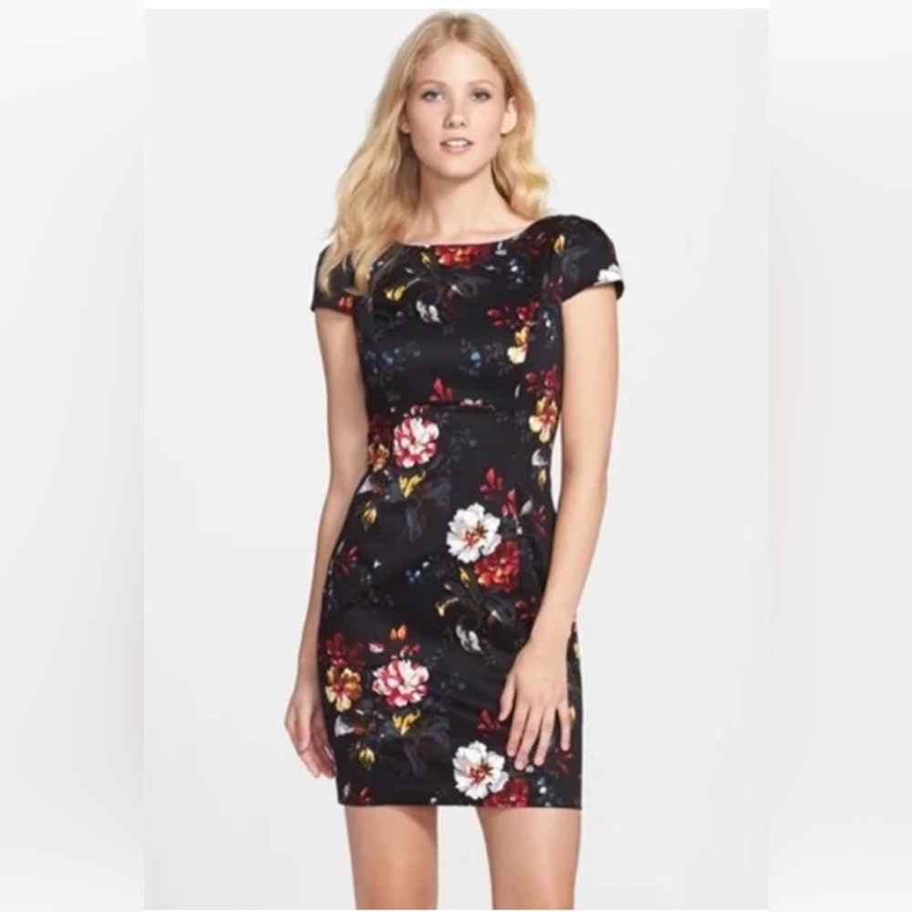 French Connection dress size 6 Gardenia floral mini dress‎ PERFECT 🖤❤️